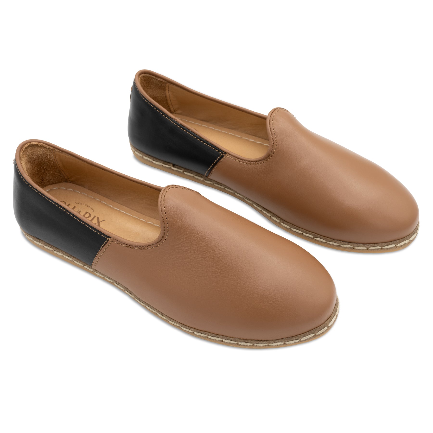 Camel Black Slip Ons for Men - Charix Shoes