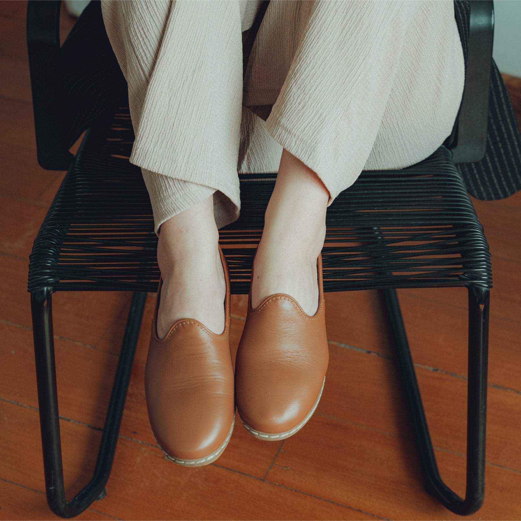 Camel Slip-On - Charix Shoes