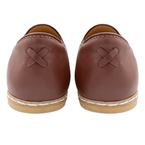 Cognac Slip Ons for Men - Charix Shoes