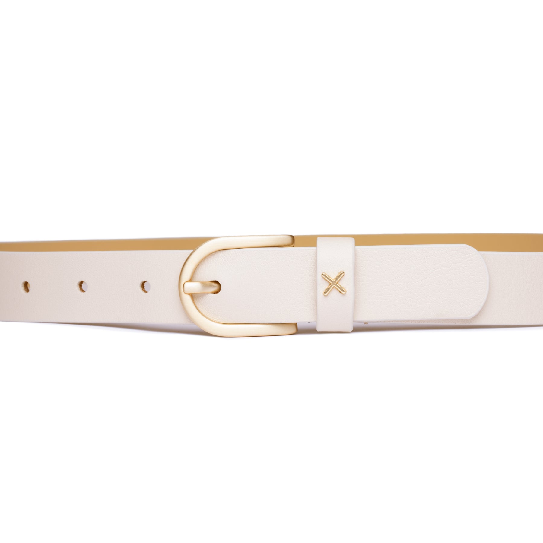 Cream Belt - Charix Shoes