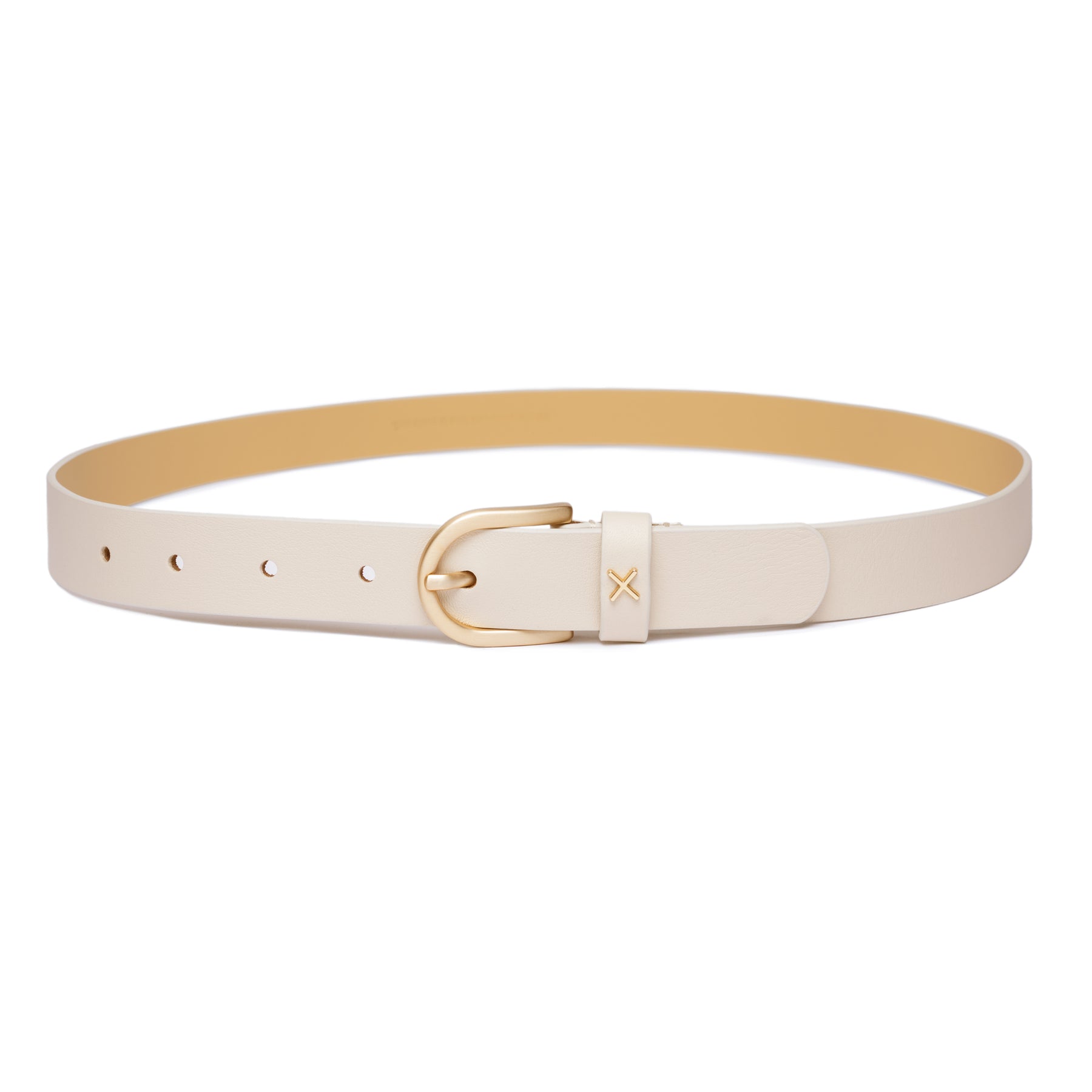 Cream Belt - Charix Shoes