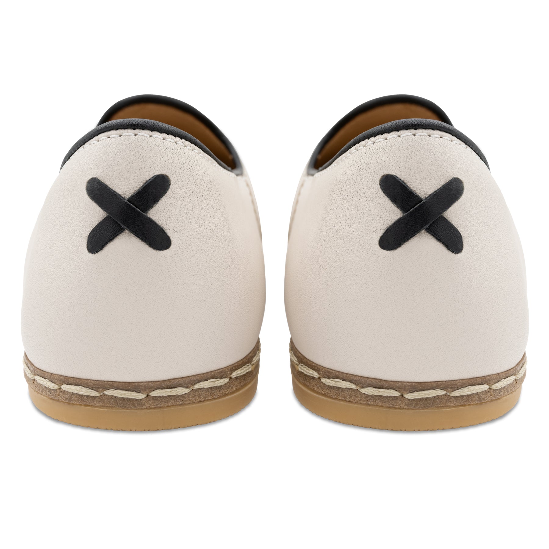 Cream Slip On Shoes - Charix Shoes