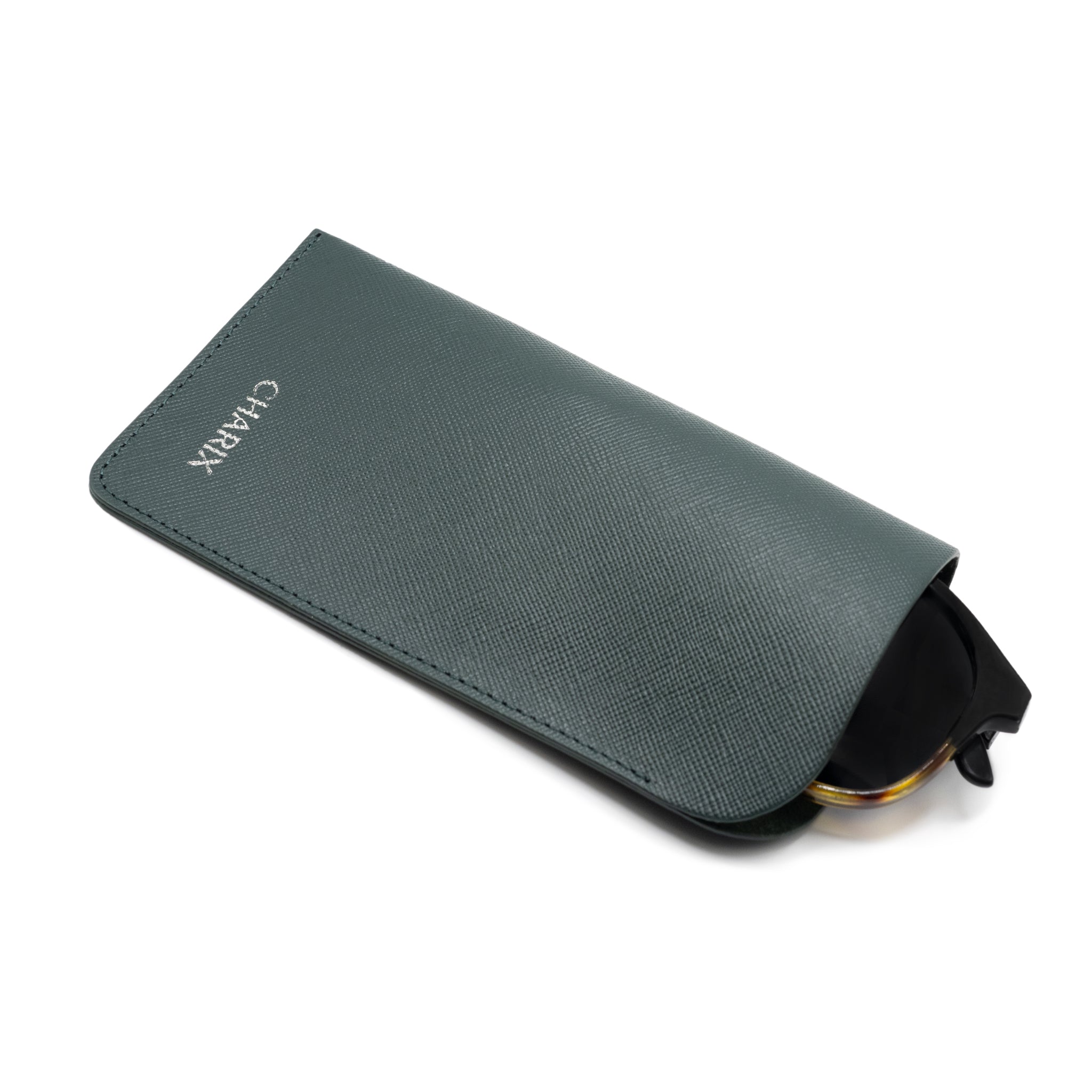 Hunter Green Glasses Case - Charix Shoes