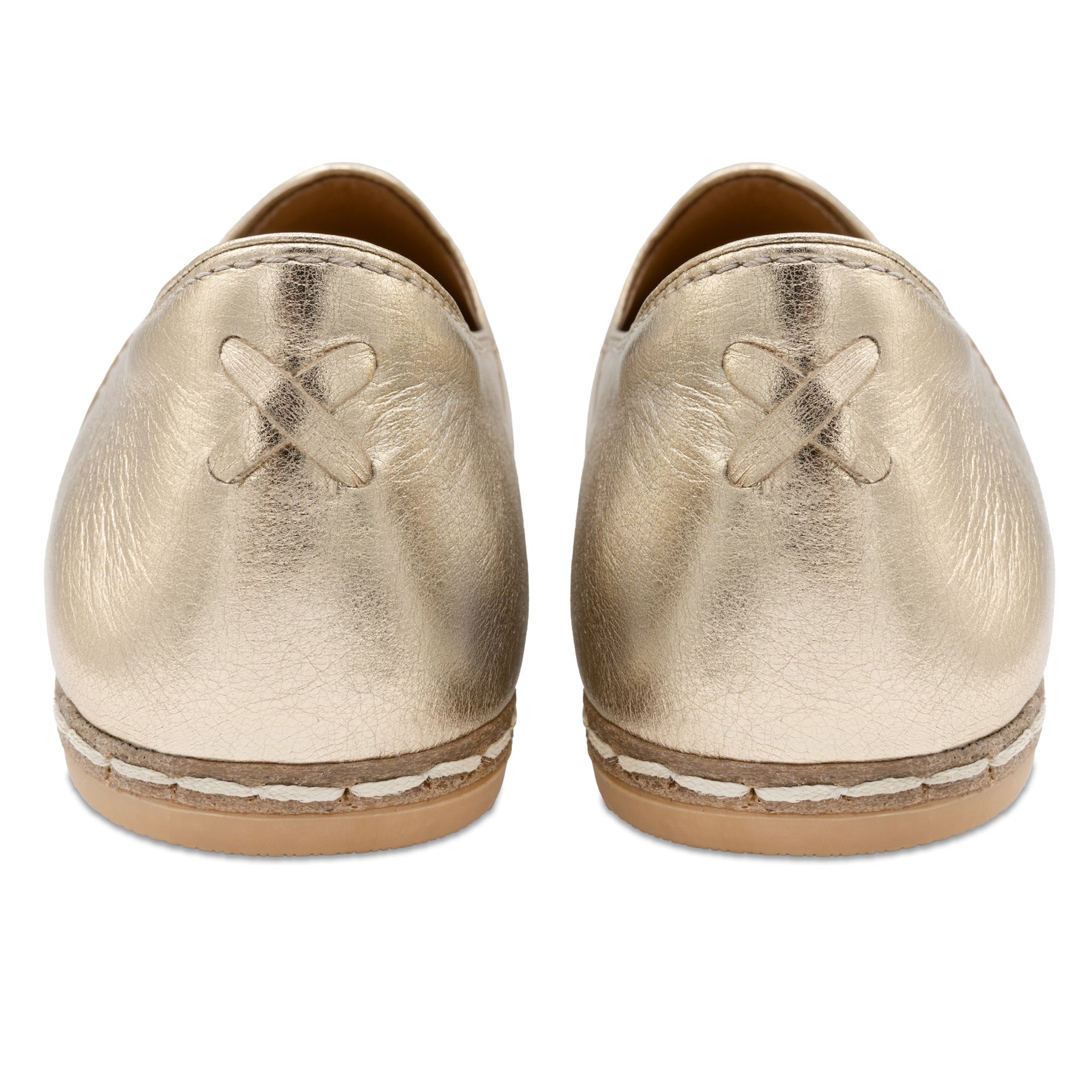 Gold Slip On Shoes - Charix Shoes