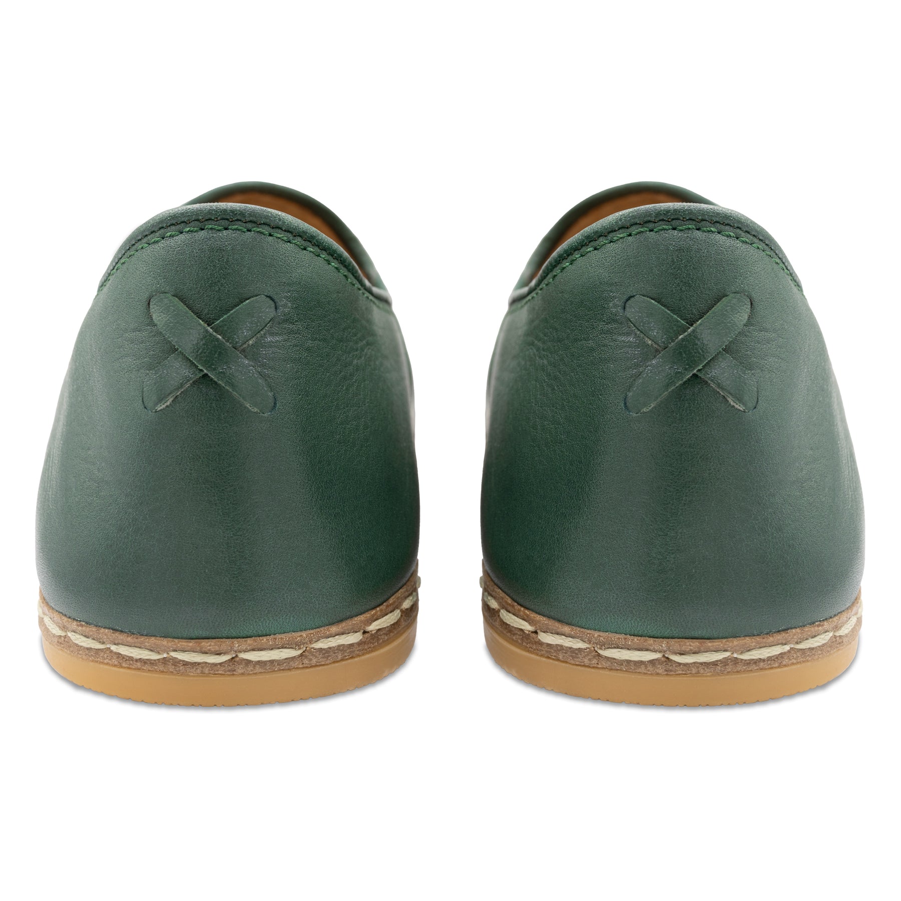 Hunter Green Slip Ons for Men - Charix Shoes