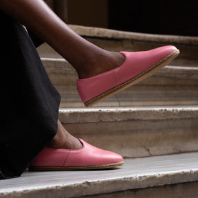 Vintage Pink Slip On Shoes - Charix Shoes
