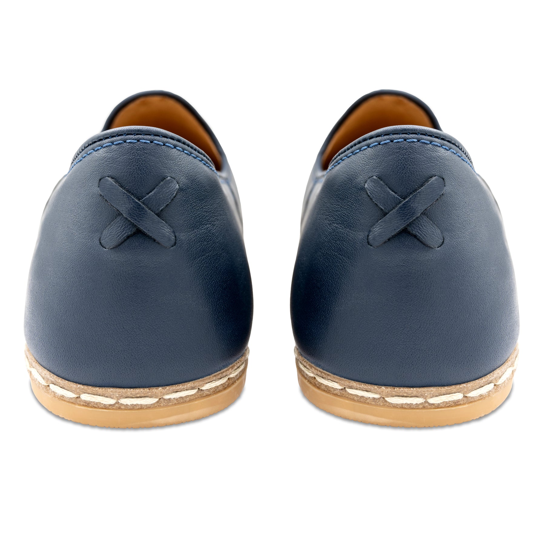 Midnight Blue Slip Ons for Men - Charix Shoes