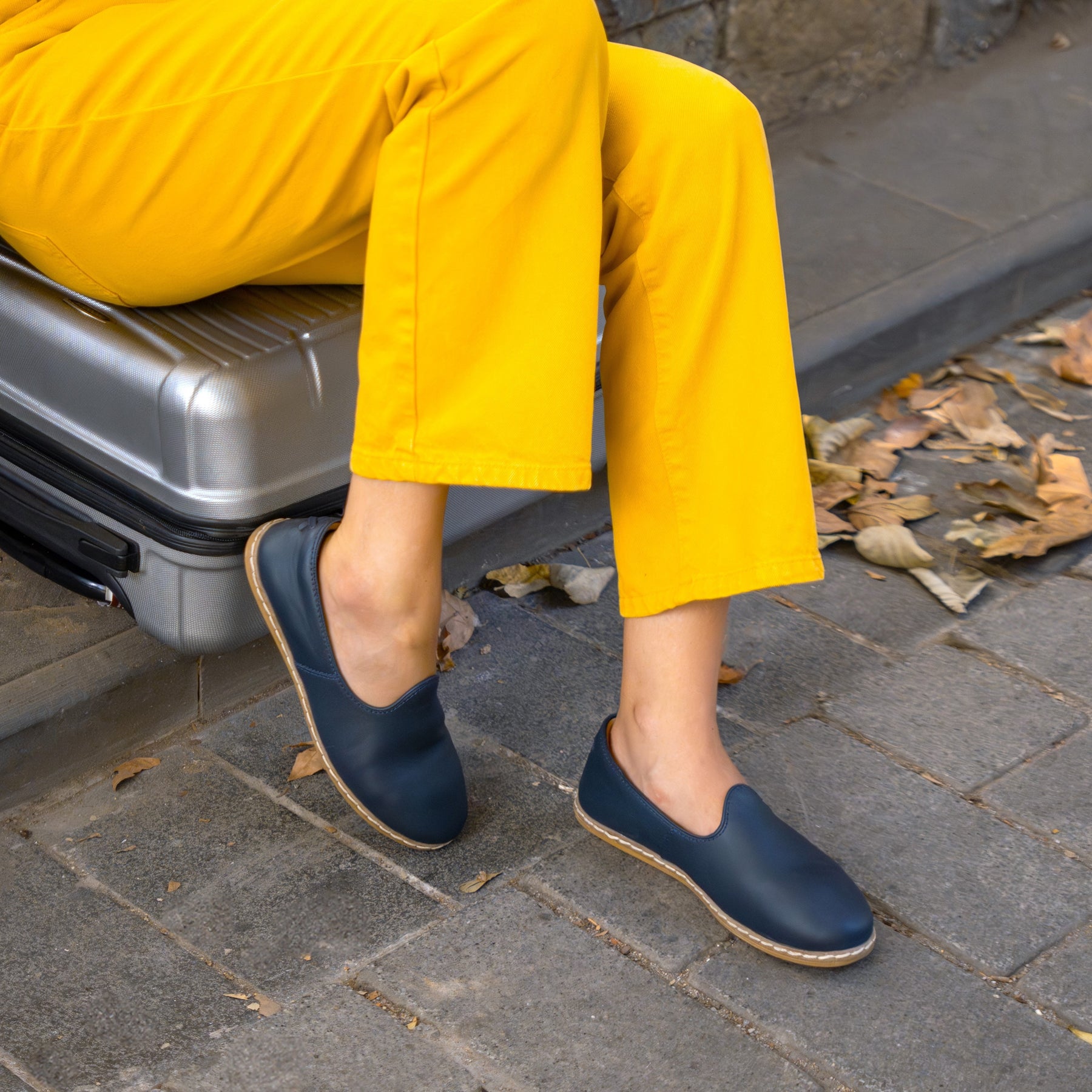 Midnight Blue Slip-On - Charix Shoes