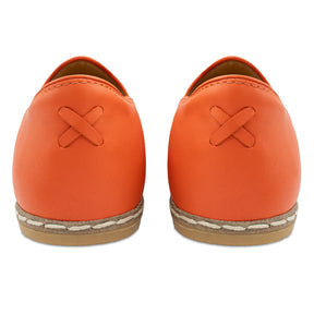 Orange Slip On Shoes - Charix Shoes