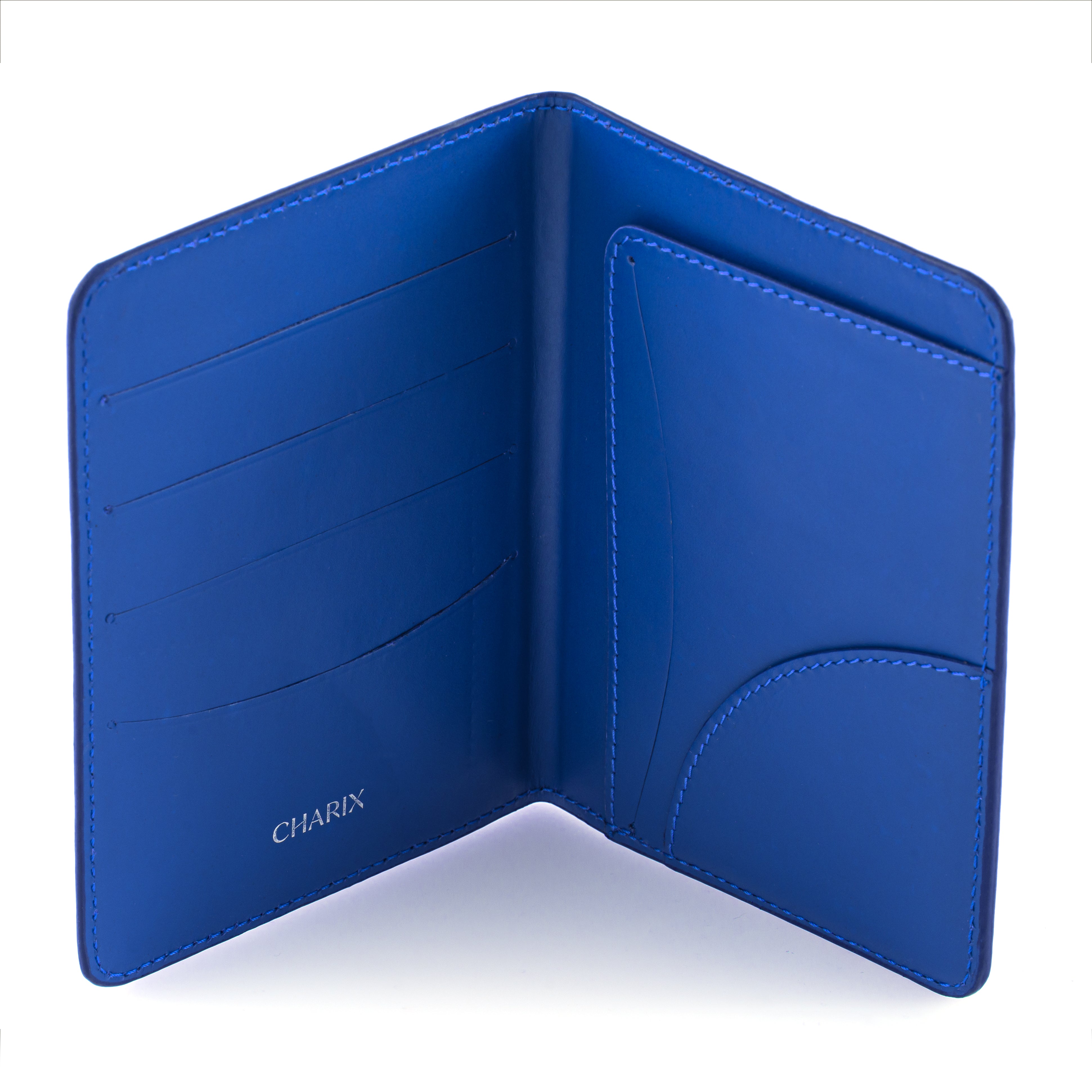 Cobalt Blue Passport Holder - Charix Shoes