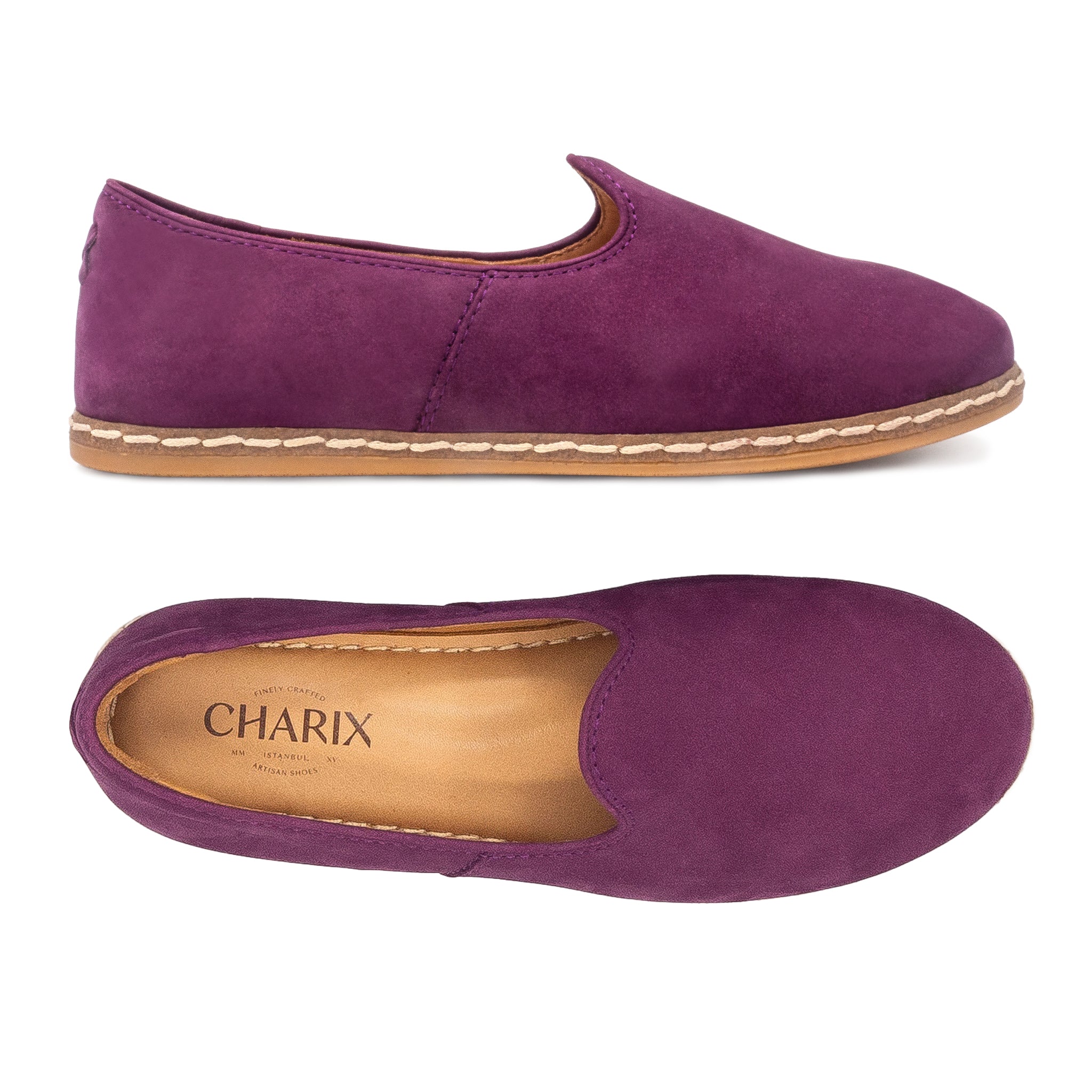 Purple Suede - Revives - Charix Shoes