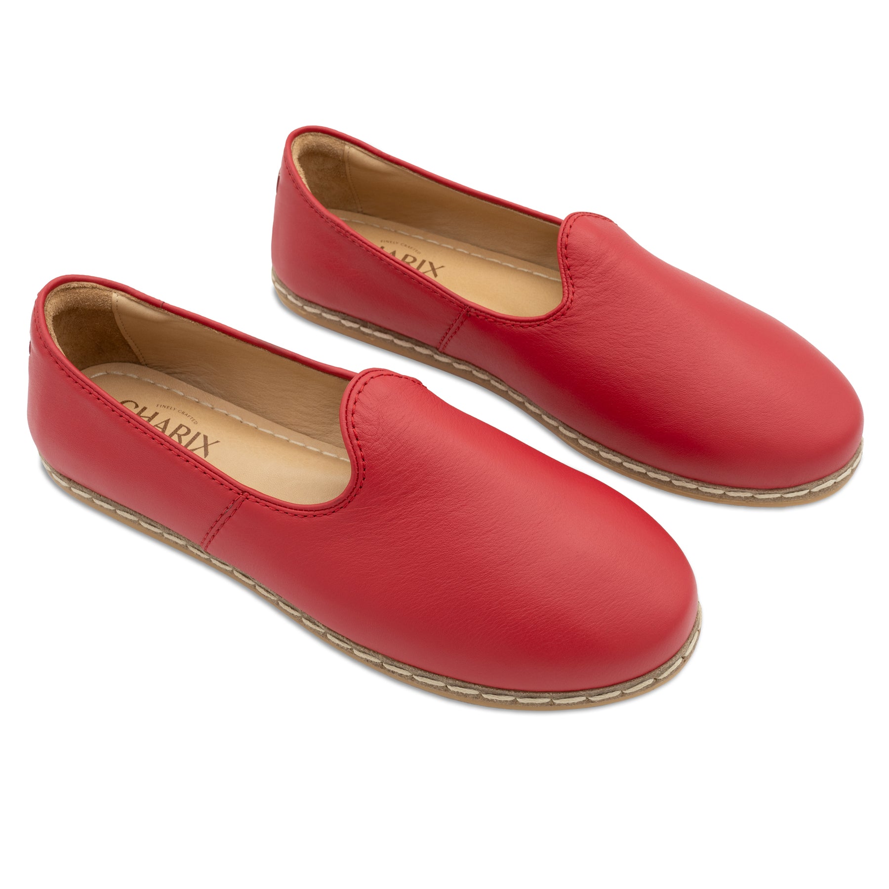 Red Slip Ons for Men - Charix Shoes
