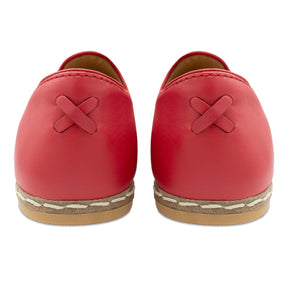 Red Slip On Shoes - Charix Shoes