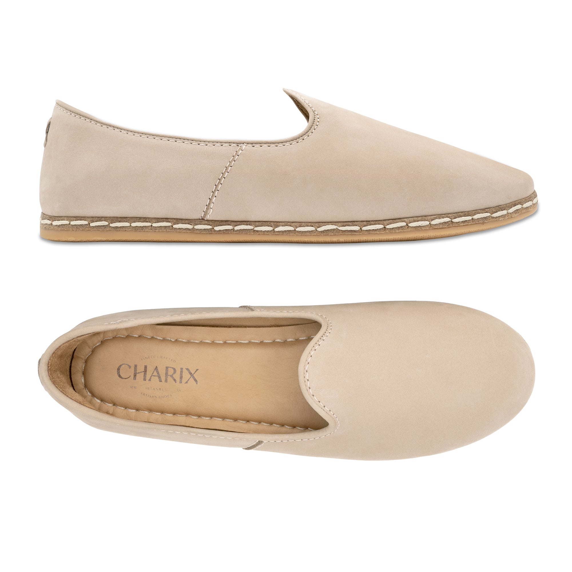 Safari Nubuck Slip Ons for Men - Charix Shoes