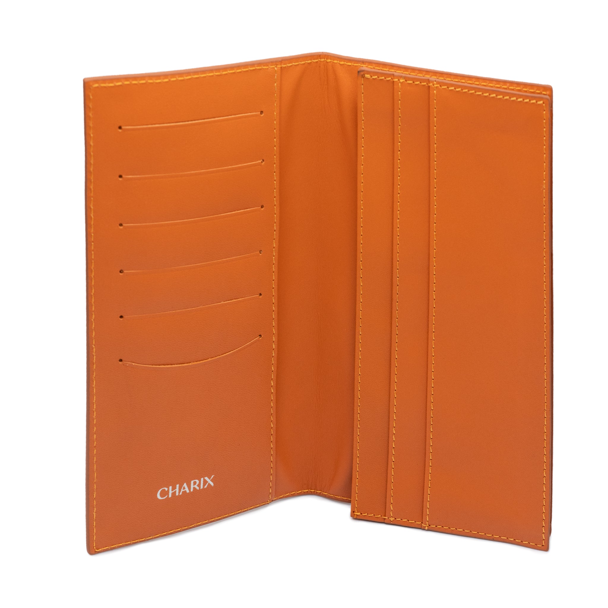 Orange Travel Wallet - Charix Shoes