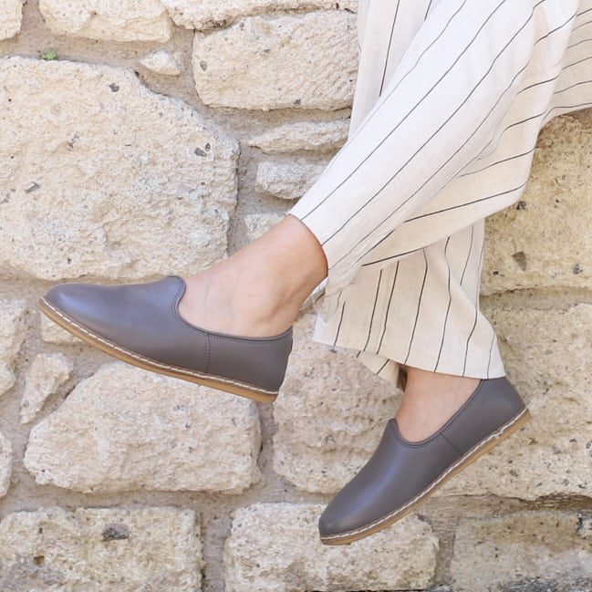 Ultimate Gray Slip-On - Charix Shoes