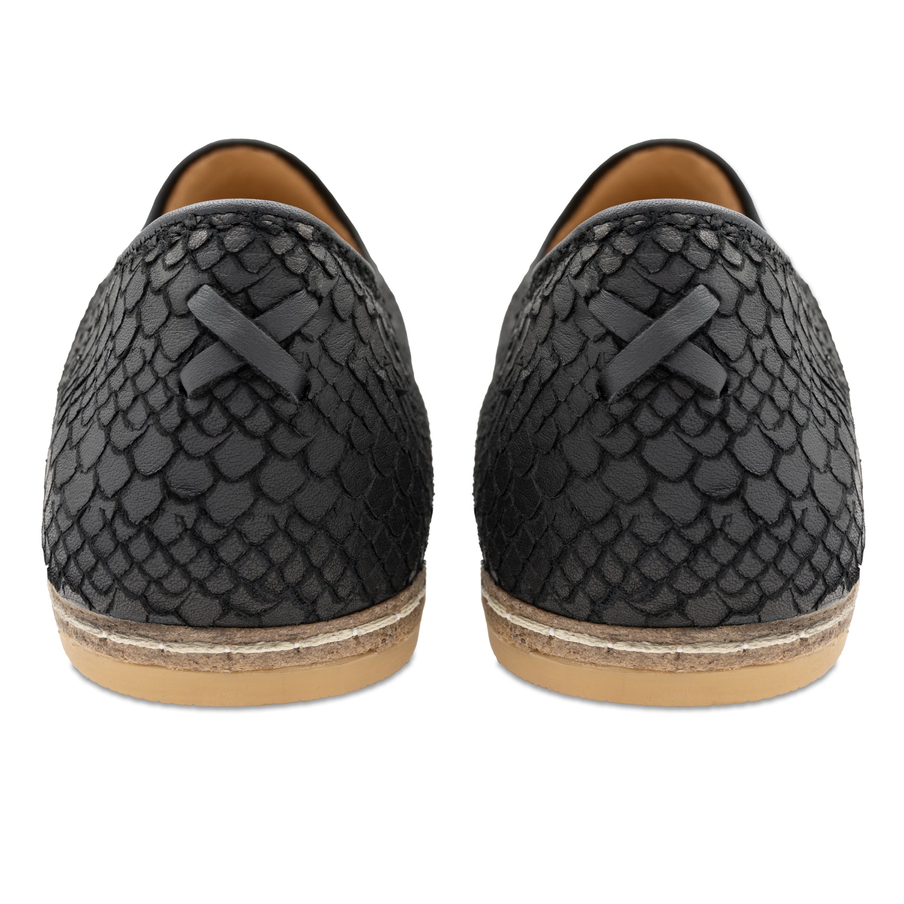 Wild Black Slip Ons for Men - Charix Shoes