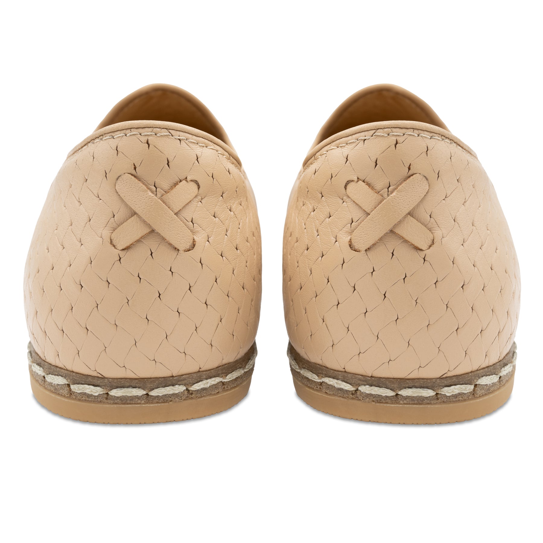 Woven Tan Slip Ons for Men - Charix Shoes