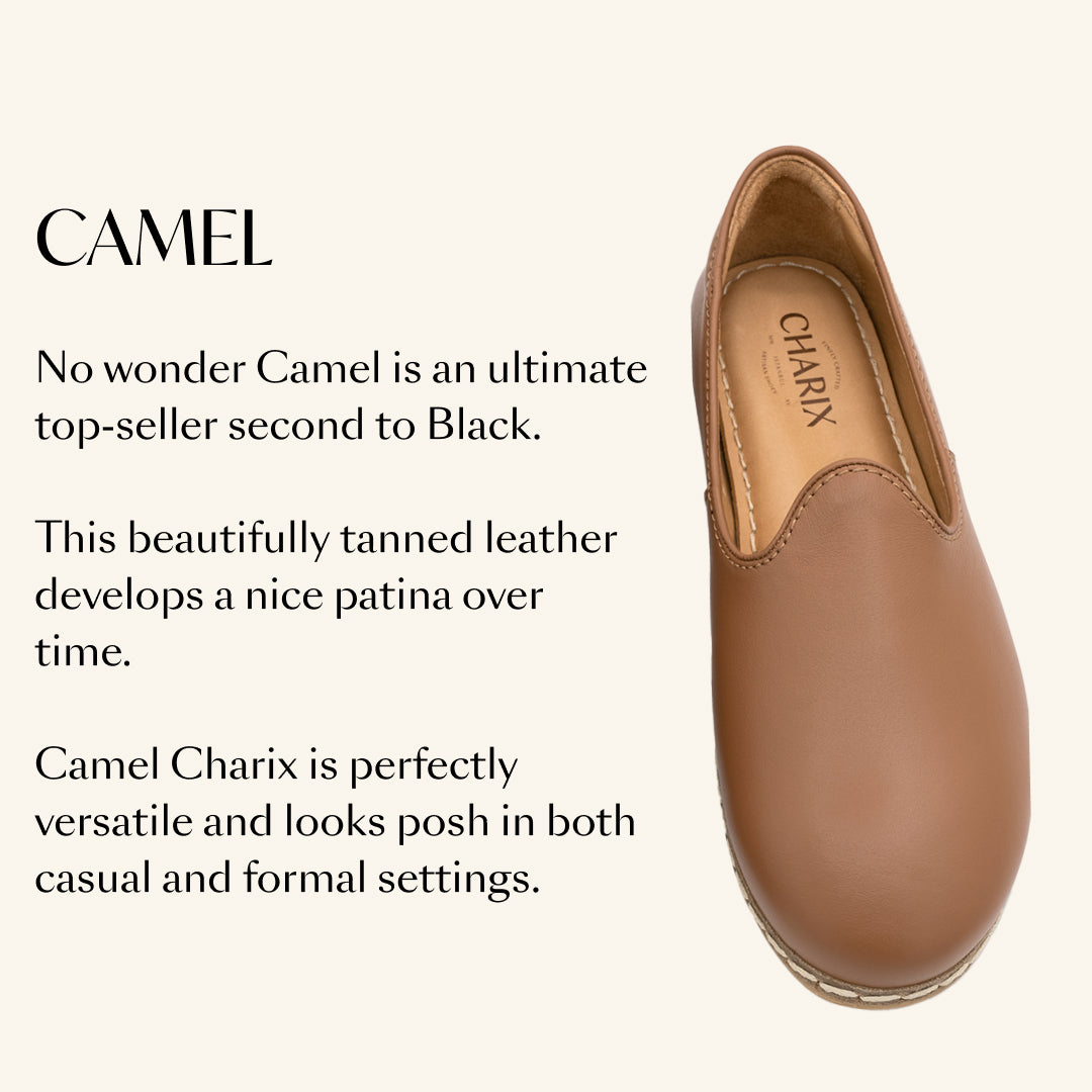 Camel Slip-On - Charix Shoes