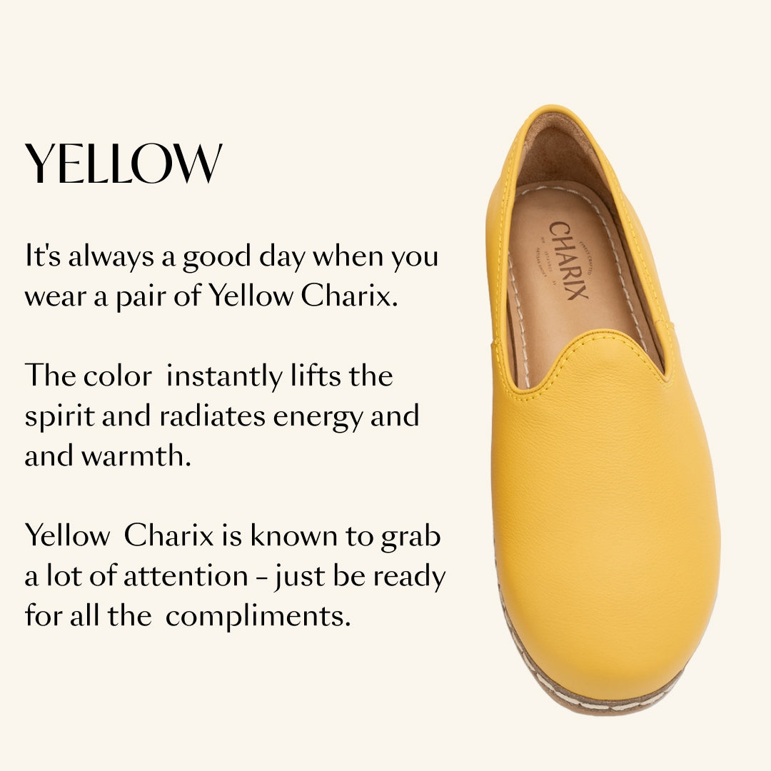 Yellow Slip-On - Charix Shoes