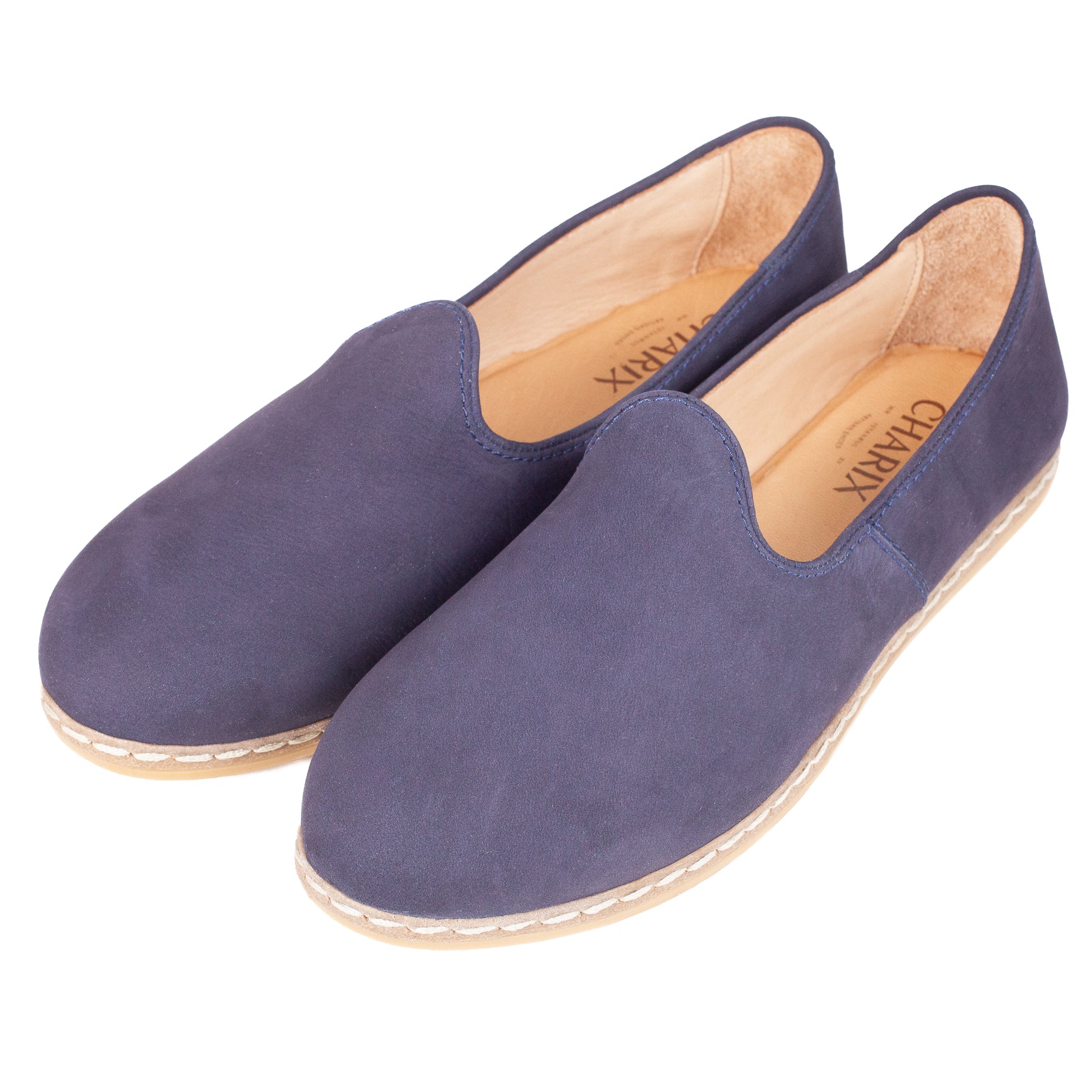 Navy Suede - Women's - Charix Shoes