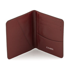 Bordeaux Bifold Minimalist Wallet - Charix Shoes