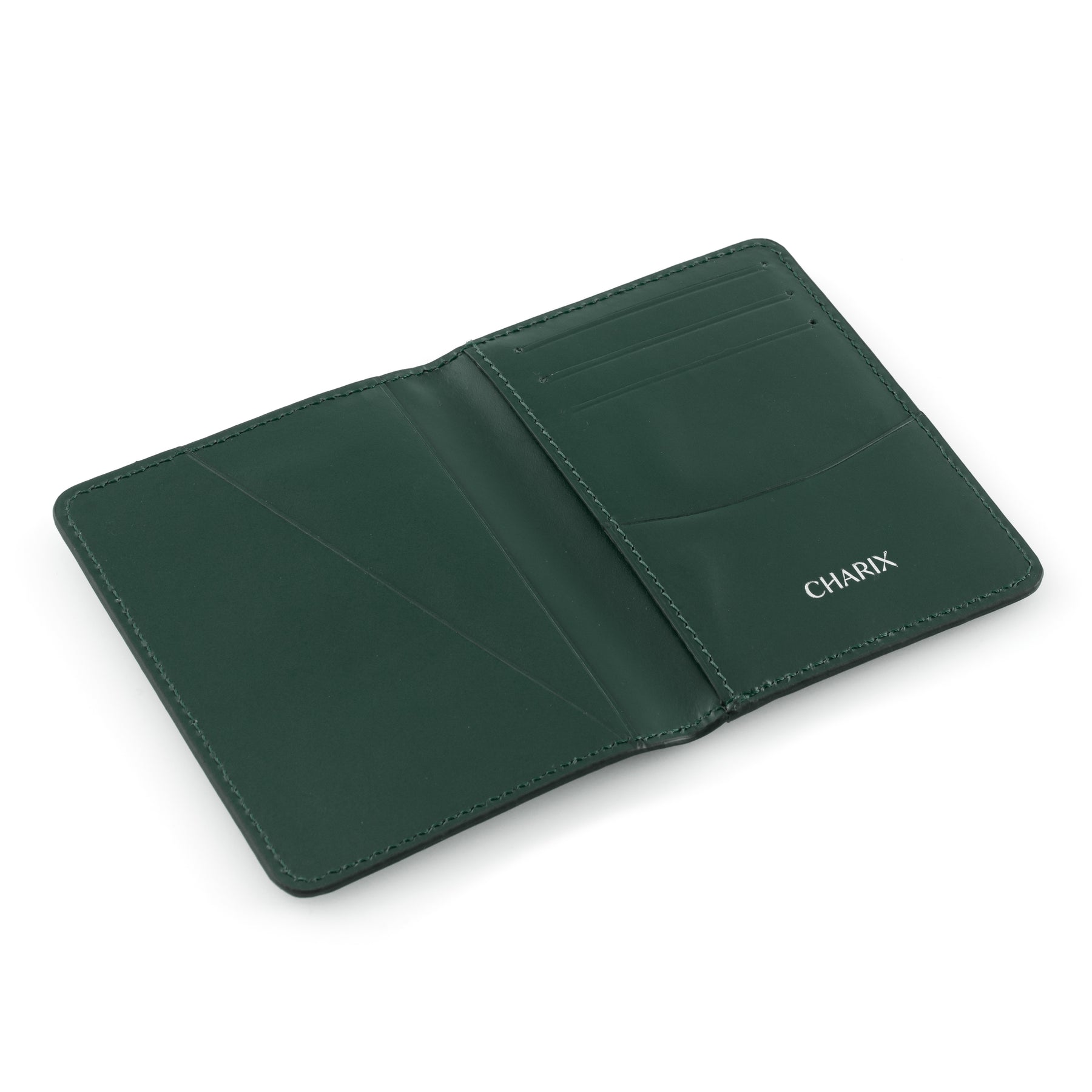 Hunter Green Bifold Minimalist Wallet - Charix Shoes