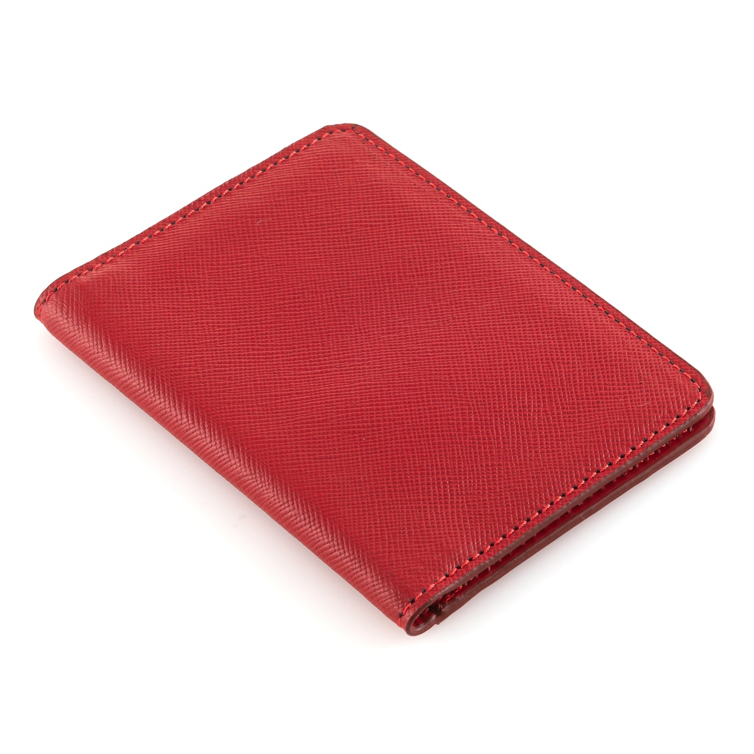 Red Bifold Minimalist Wallet