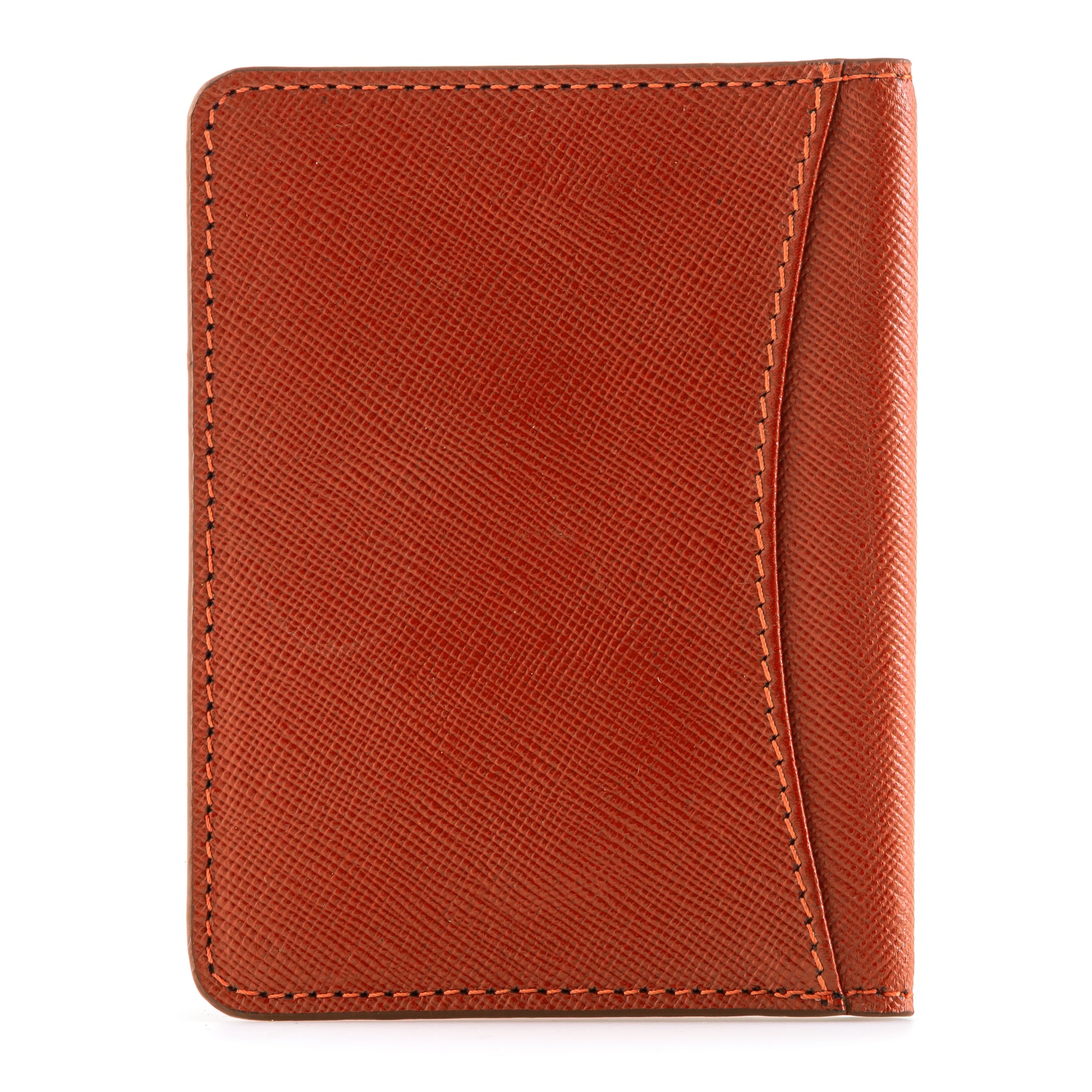 Orange Bifold Minimalist Wallet - Charix Shoes