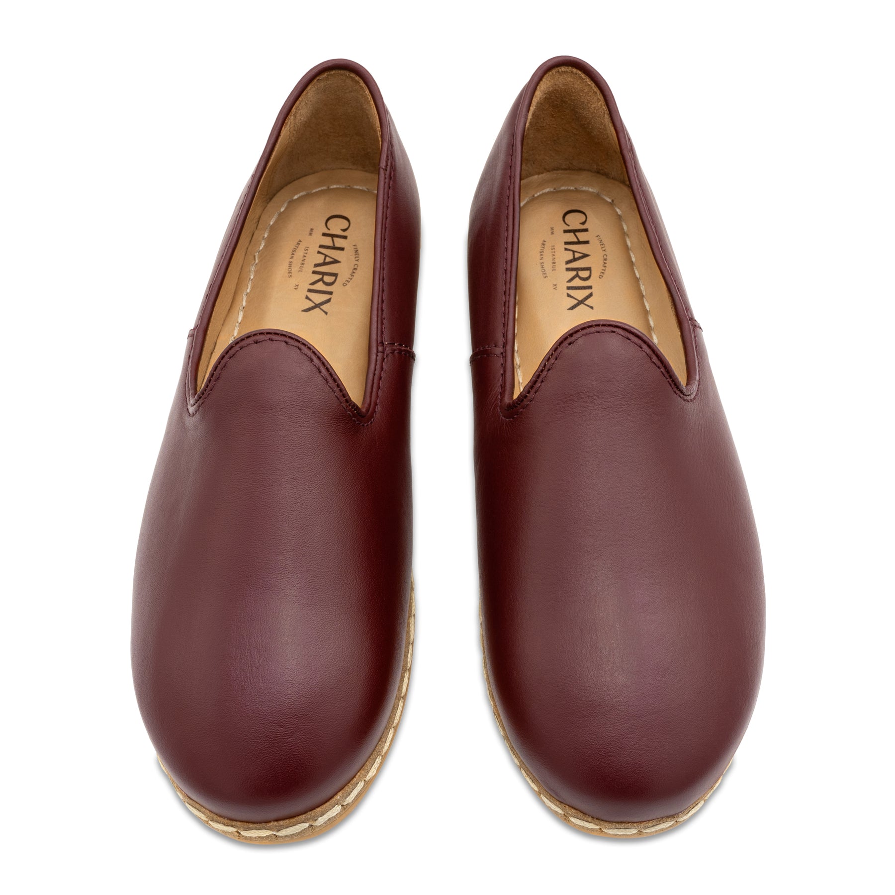 Bordeaux Slip On Shoes - Charix Shoes