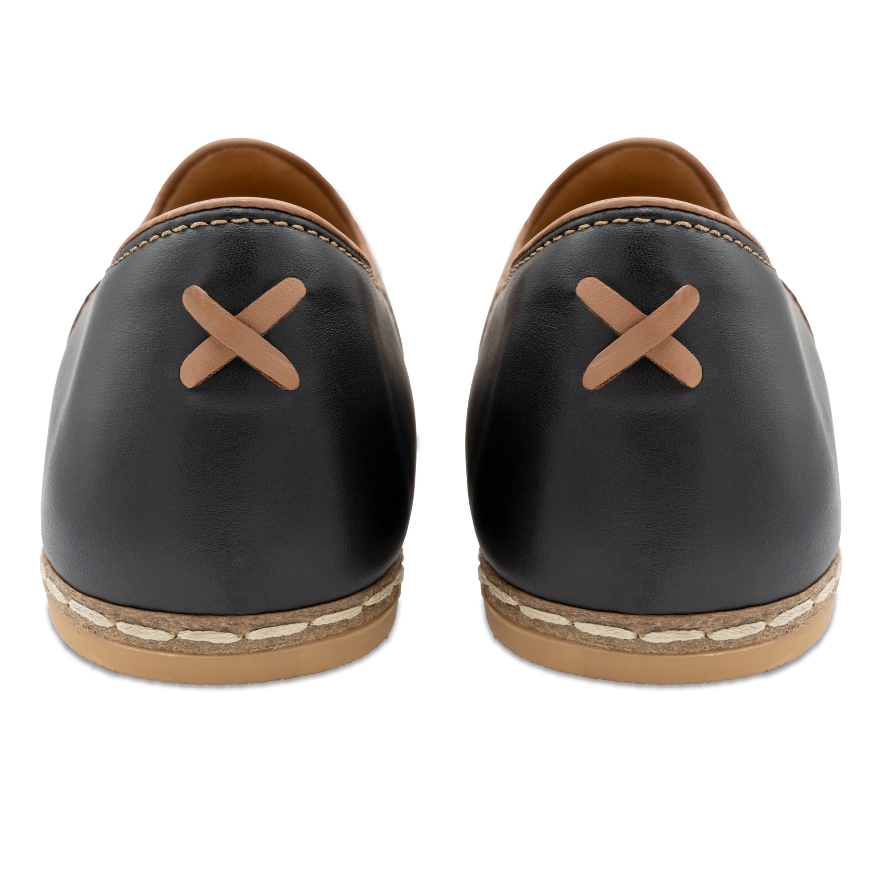Camel Black Slip Ons for Men - Charix Shoes