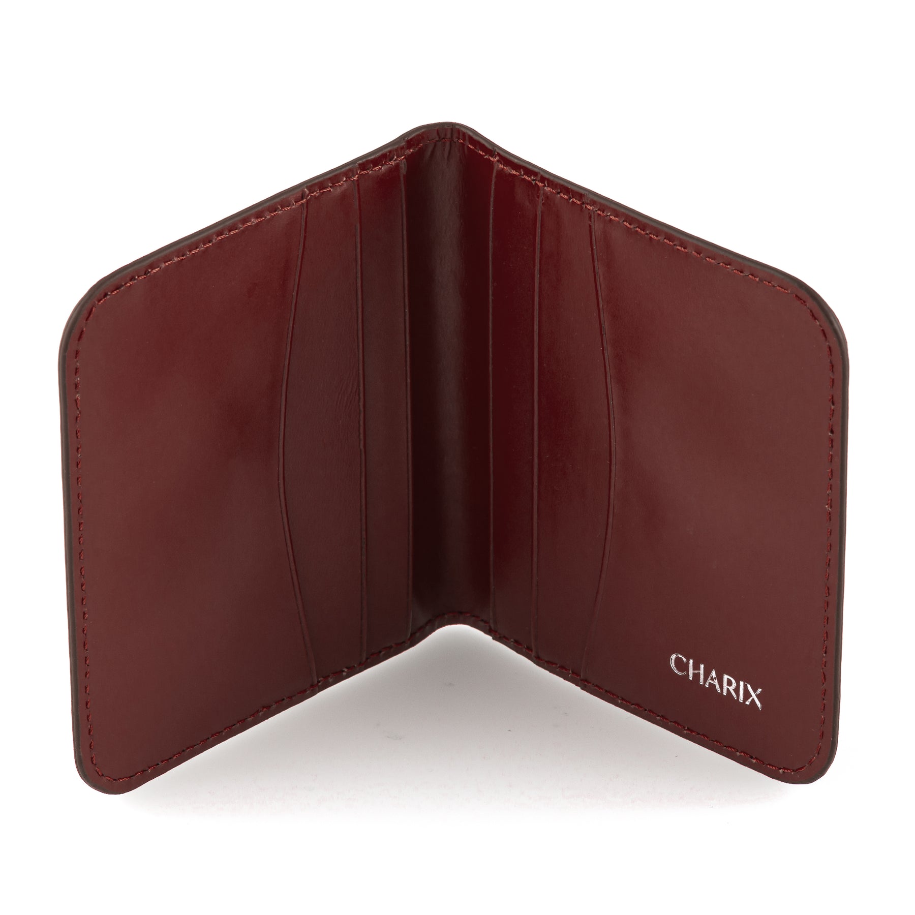 Bordeaux Card Wallet - Charix Shoes