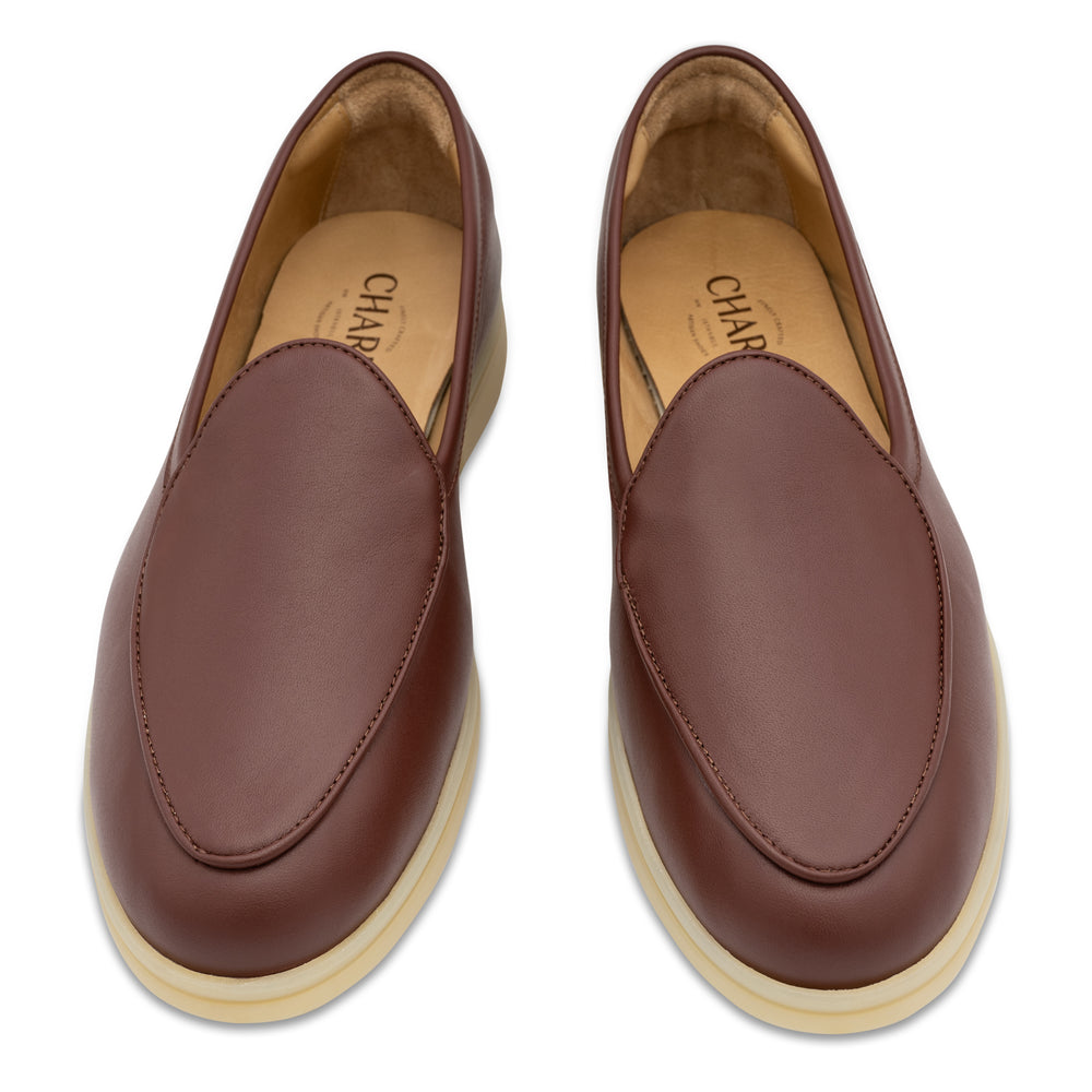 cognac loafers womens