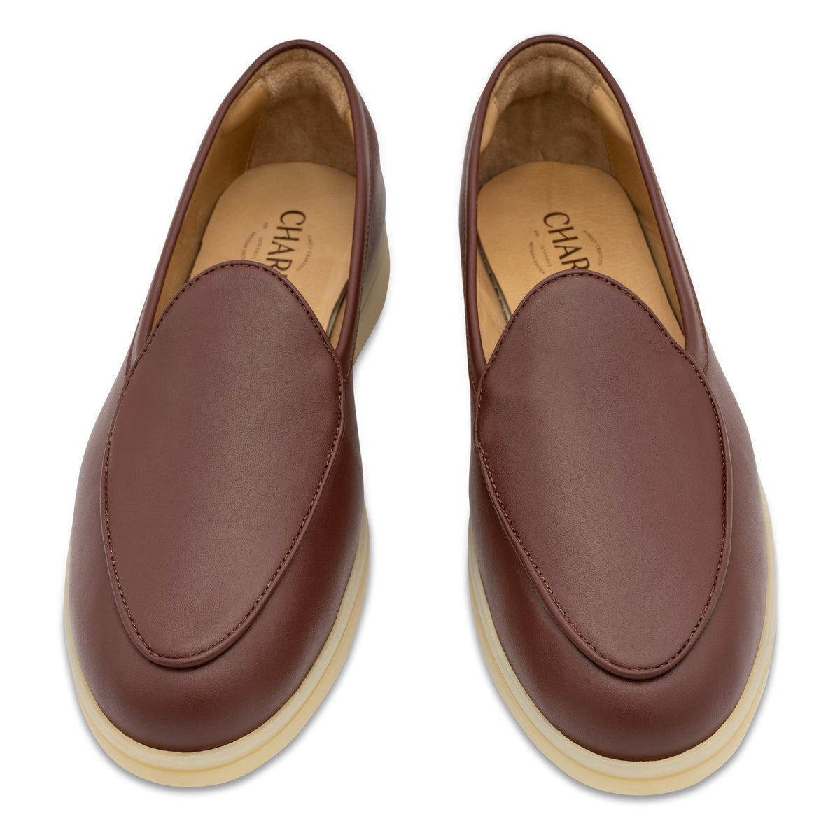 Cognac Loafers - Charix Shoes