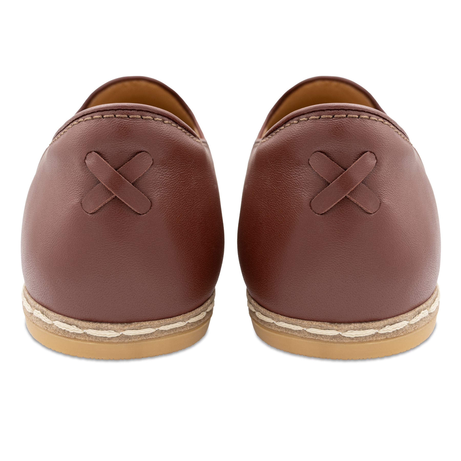 Cognac Slip On Shoes - Charix Shoes