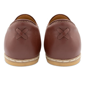 Cognac Slip Ons for Men - Charix Shoes