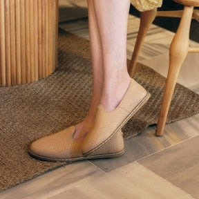 Woven Tan Slip-On - Charix Shoes
