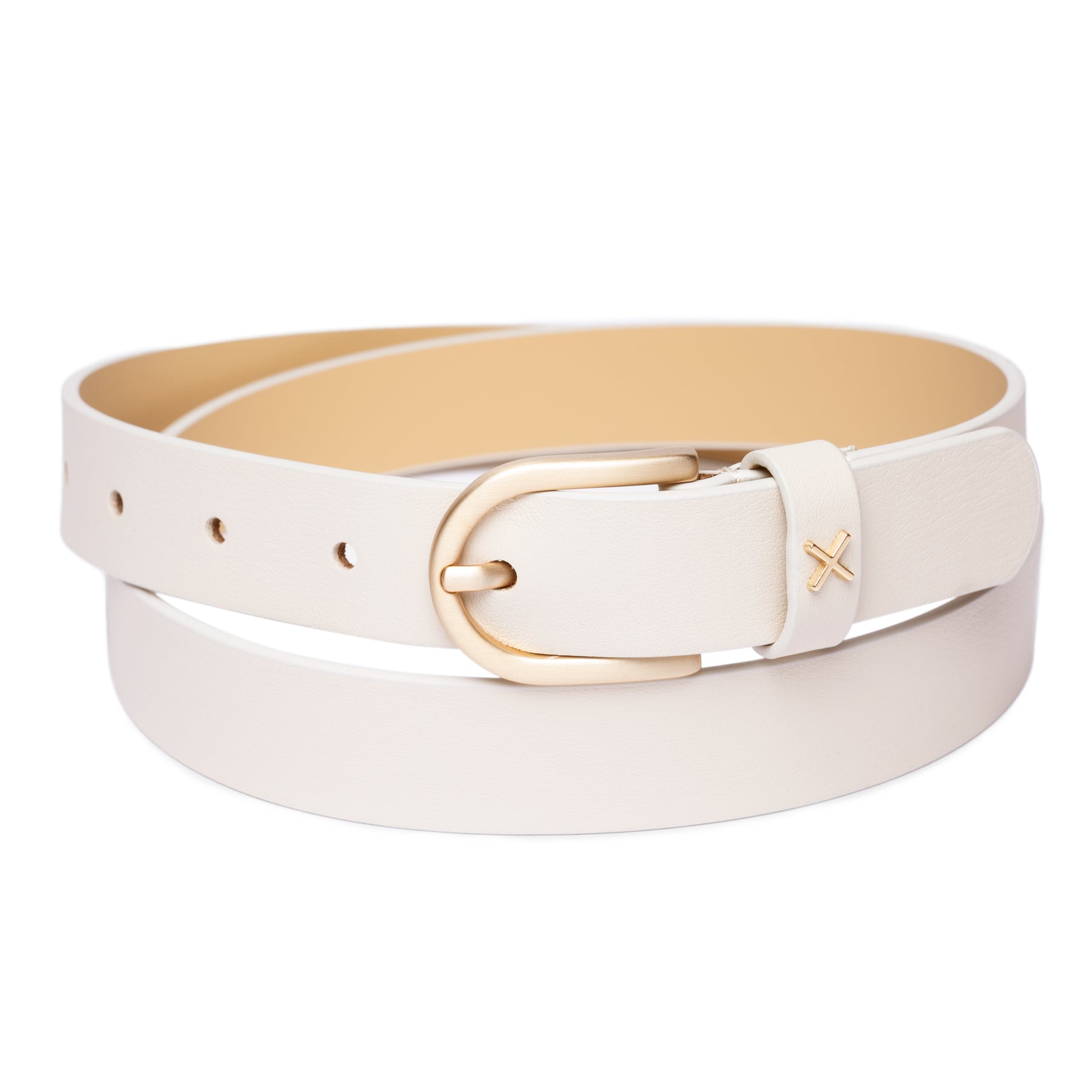 Cream Belt - Charix Shoes