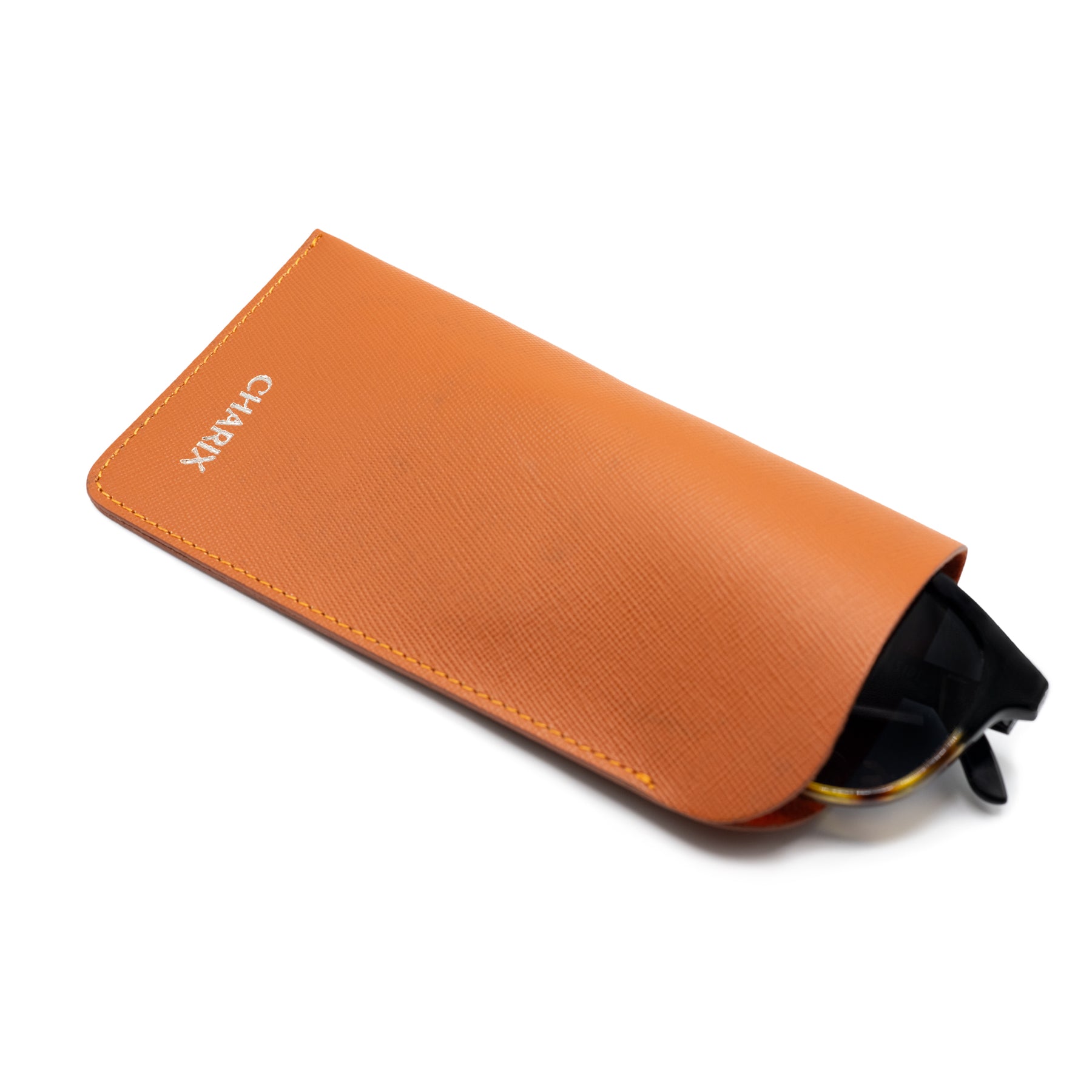 Orange Glasses Case - Charix Shoes