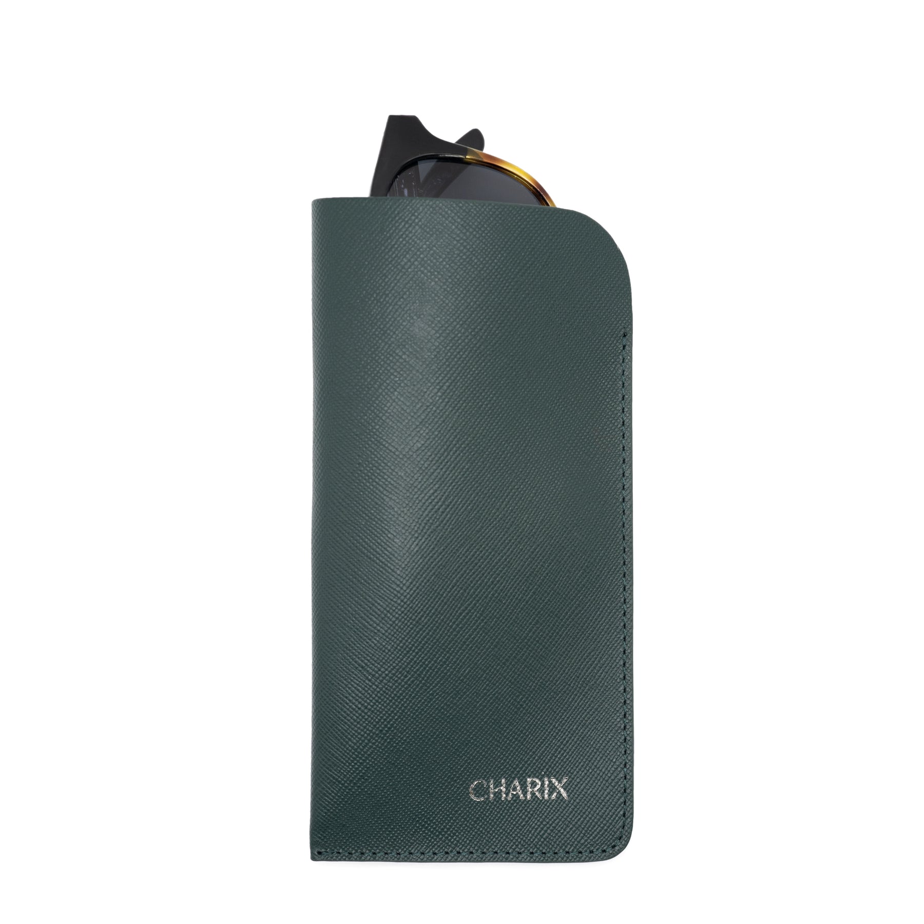 Hunter Green Glasses Case - Charix Shoes