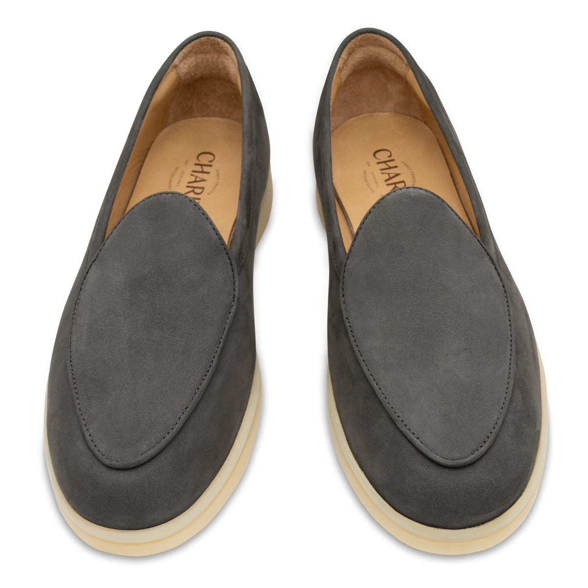 Graphite Loafers - Charix Shoes