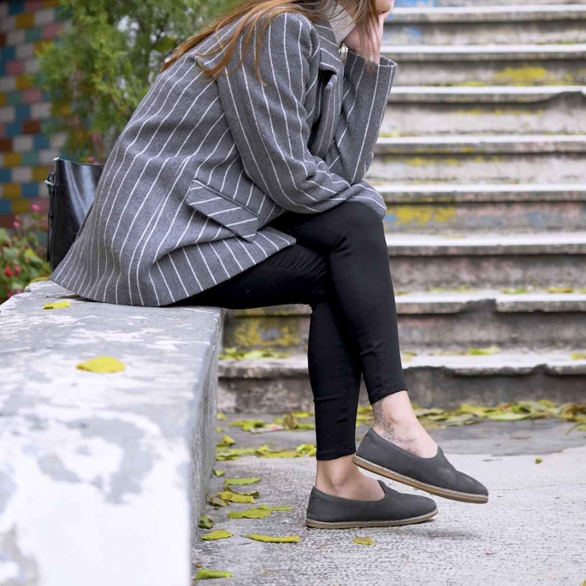 Graphite Nubuck Slip-On - Charix Shoes