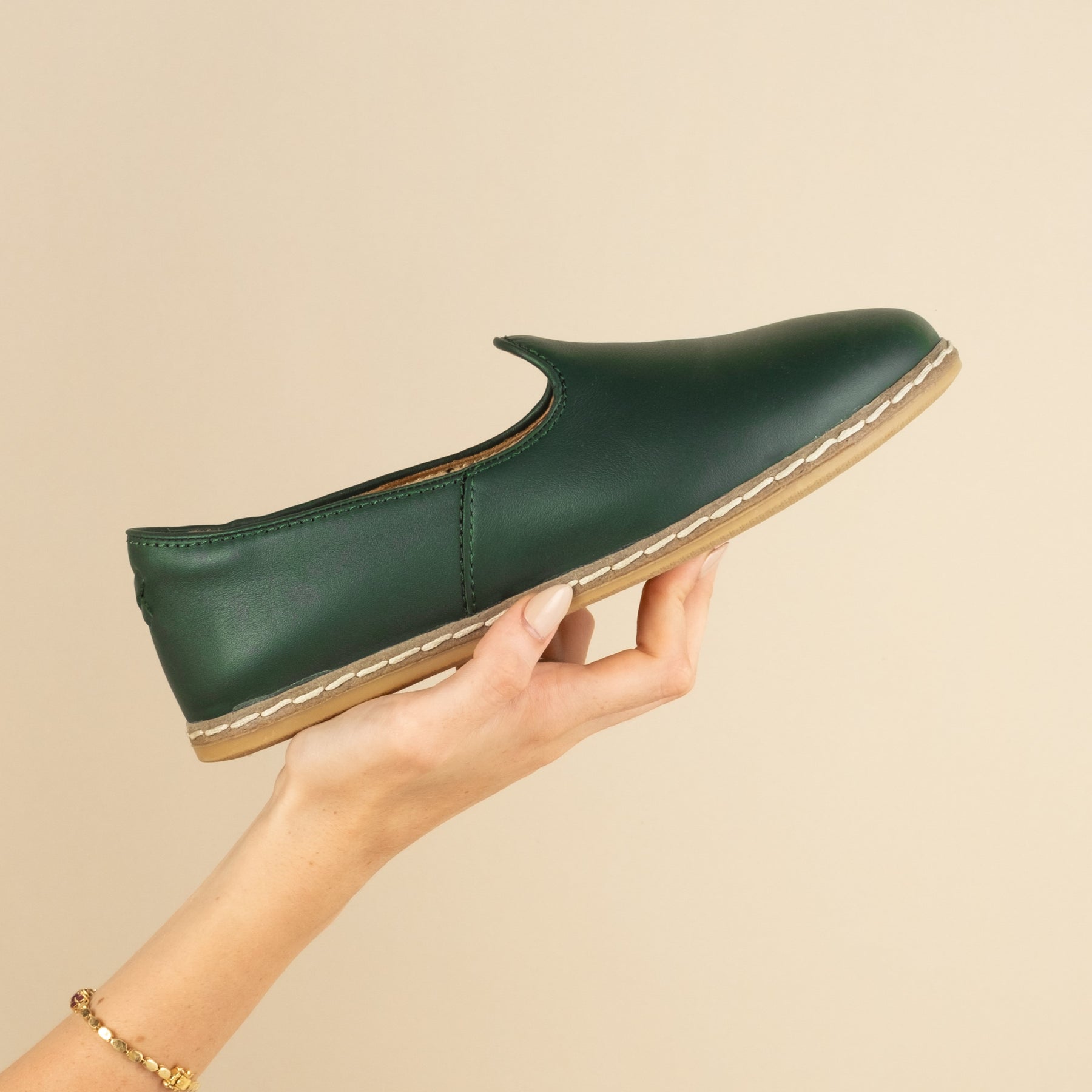 Hunter Green Slip-On - Charix Shoes