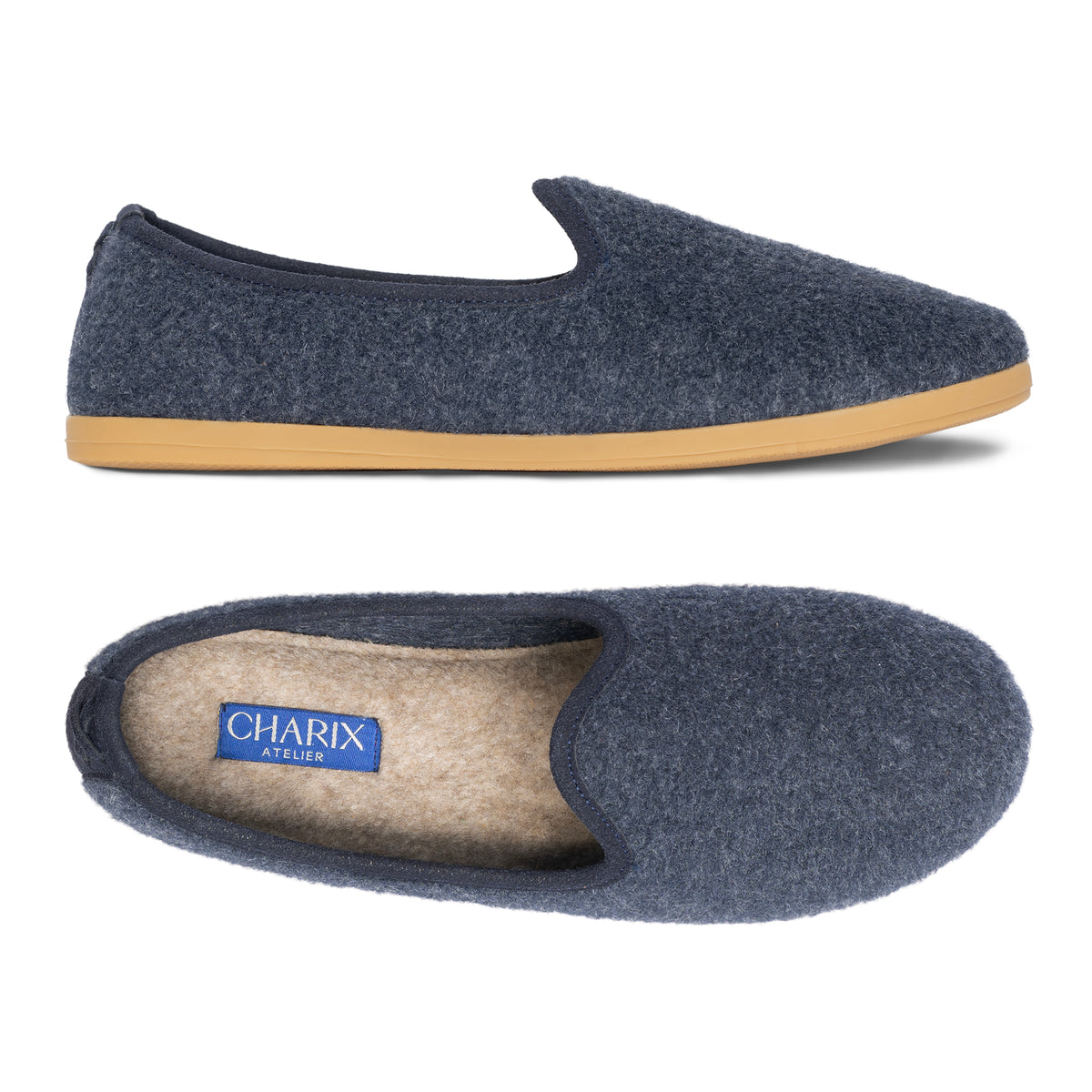 Midnight Blue Lounge Shoes - Charix Shoes
