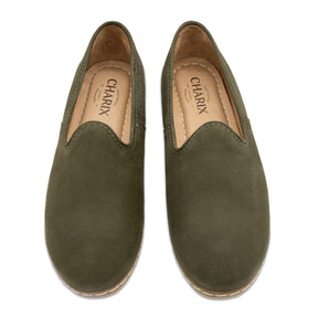 Olive slip on shoes deals