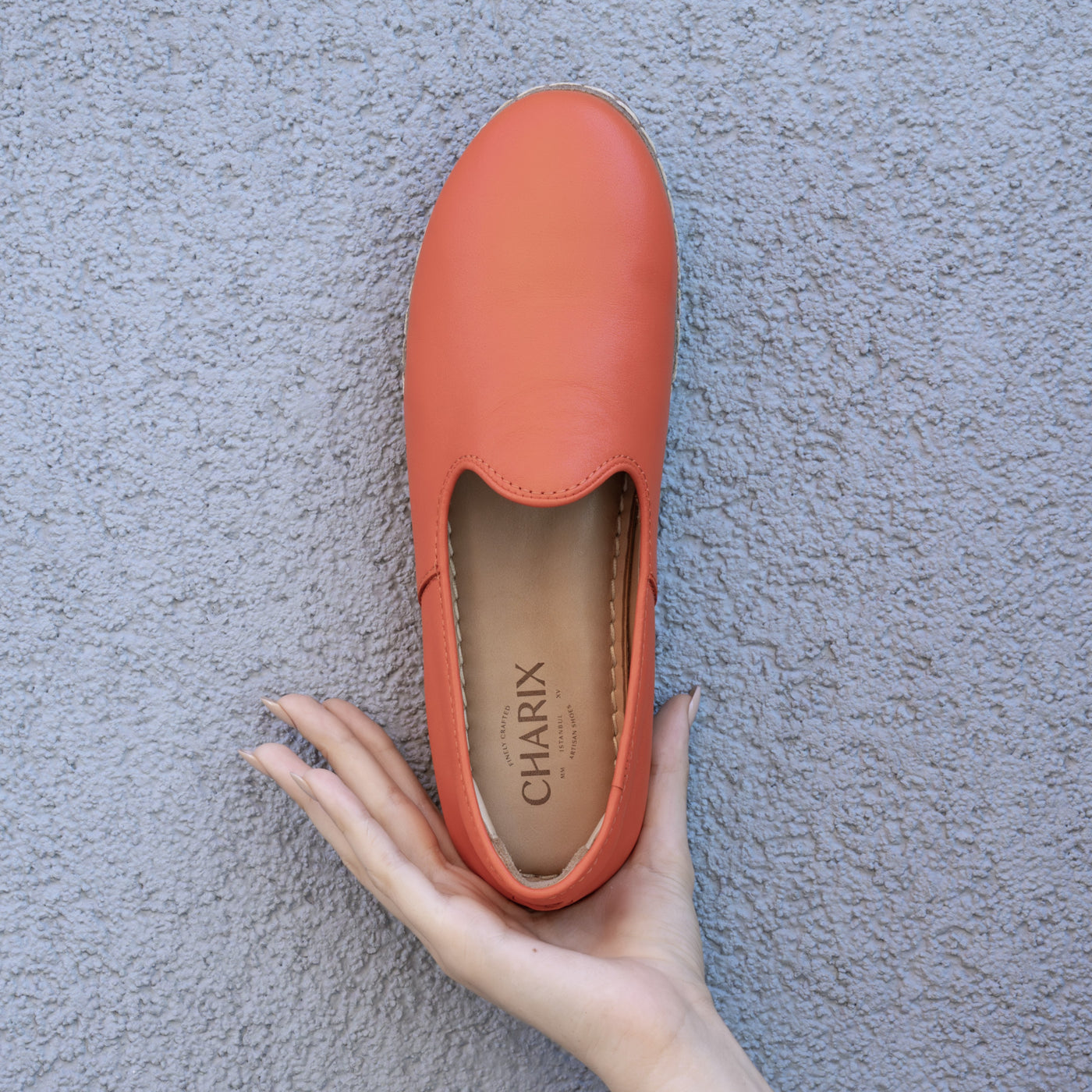 Men's Vibrant Orange Slip-On Shoes