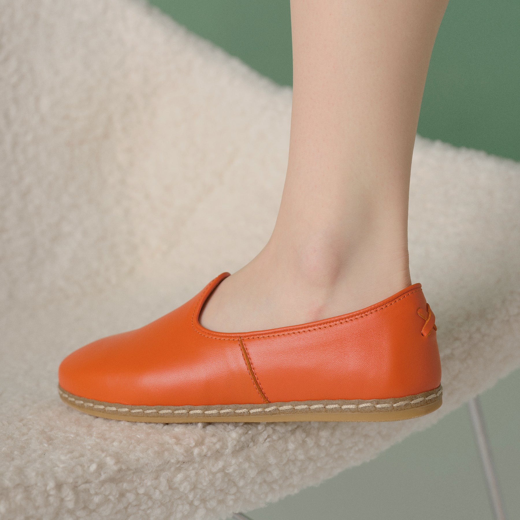 Orange Slip-On - Charix Shoes