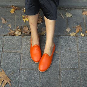 Orange Slip-On - Charix Shoes