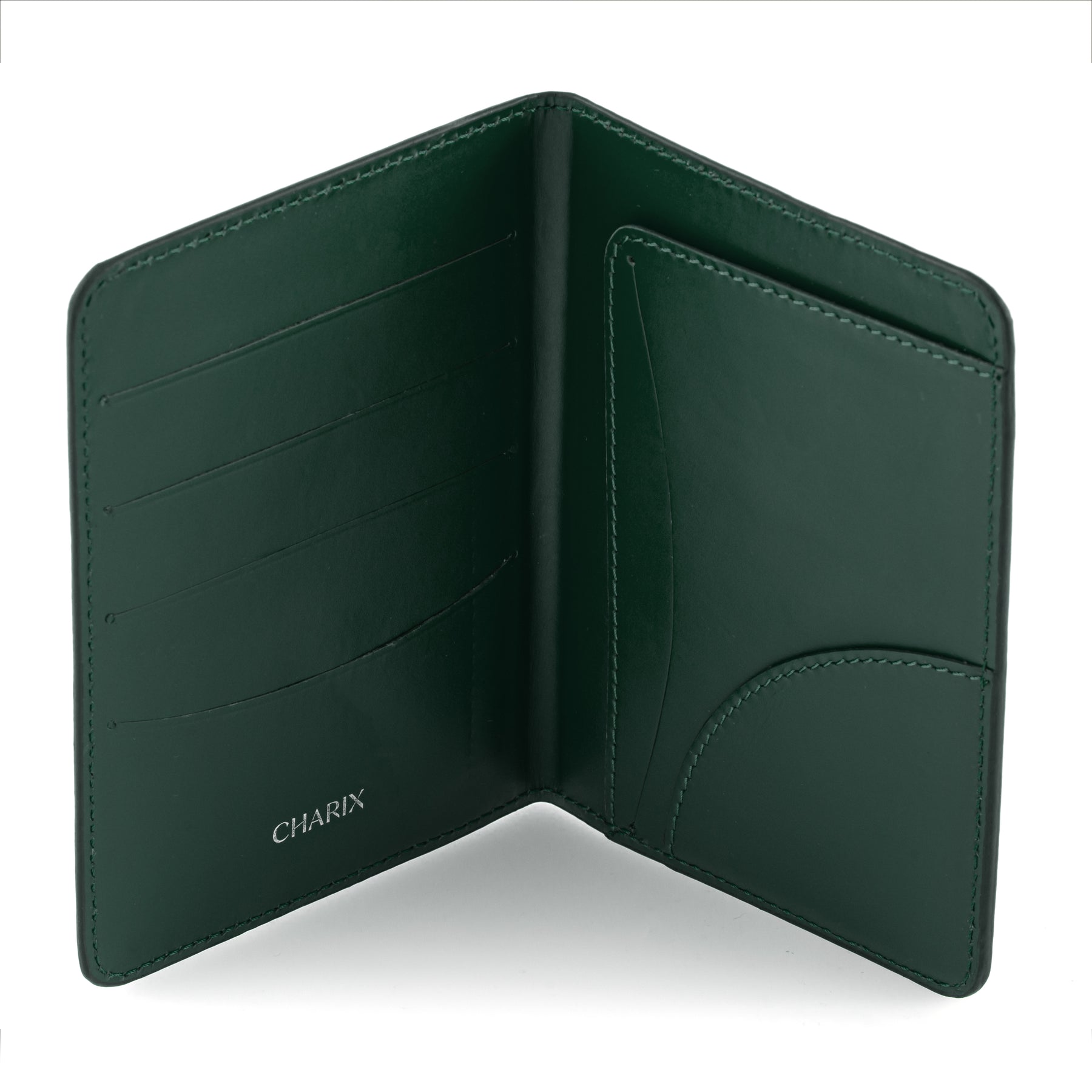 Hunter Green Passport Holder - Charix Shoes