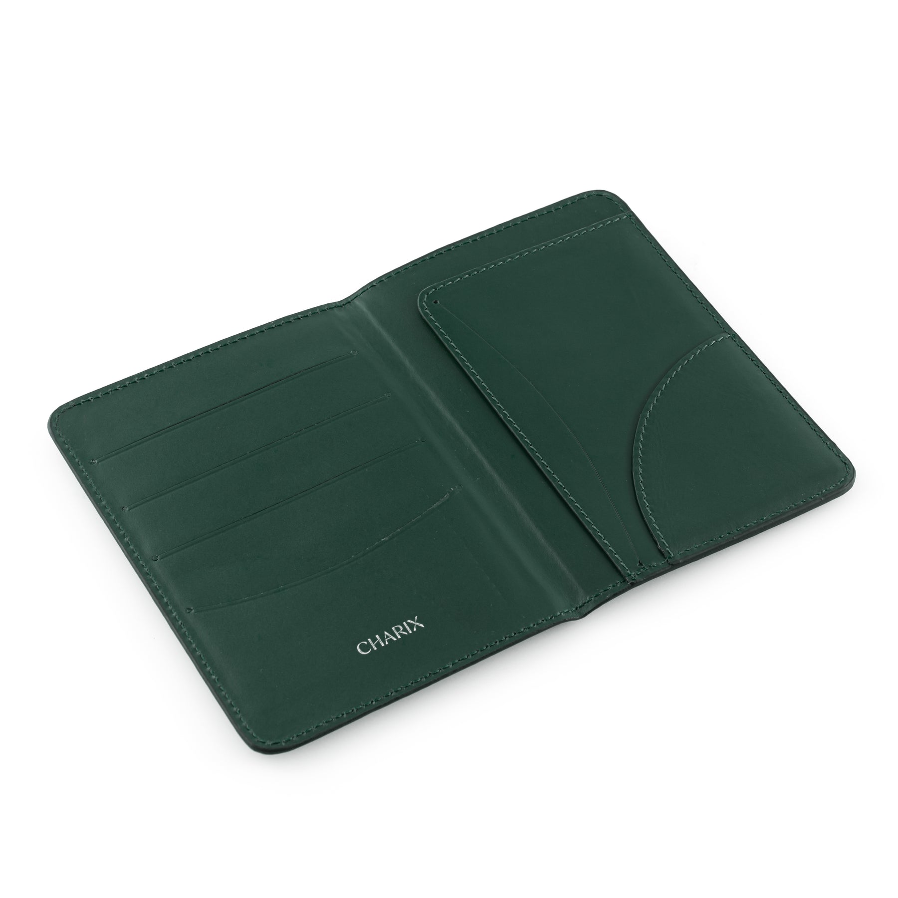 Hunter Green Passport Holder - Charix Shoes